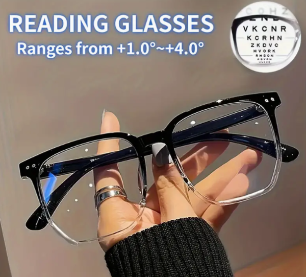 Square Magnifying Reading Glasses Computer Presbyopic