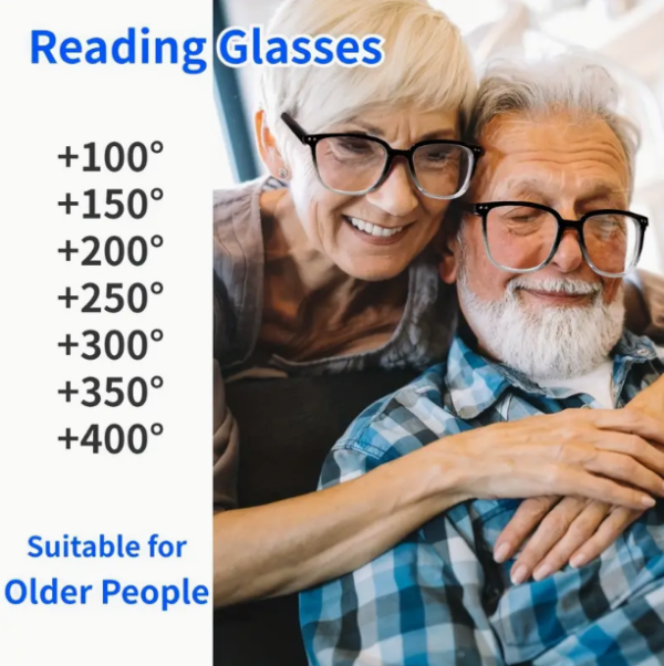 Square Magnifying Reading Glasses Computer Presbyopic - Image 2