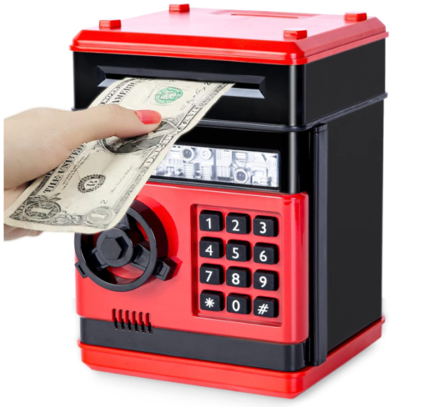 Banks for Kids,Electronic Piggy Bank ATM Bank for Kids Cash Coin