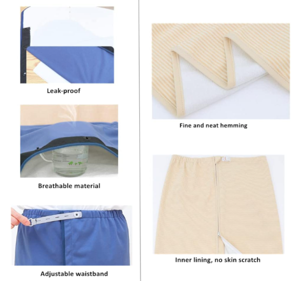 Unisex Wearable Incontinence Bed Pads, Washable Adult Diaper Skirt - Image 2