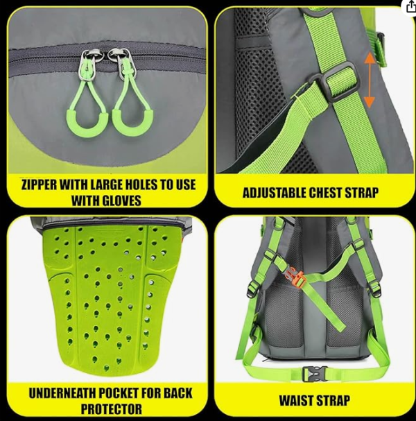 Reflective Backpack. Backpacks that keeps you safe day and night. High visibility, Commuter, Motorcycle backpack - Image 3
